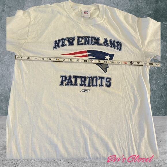 New England Patriots NFL Licensed T White Patriots Logos Long Sleeves Unisex L - Picture 4 of 9